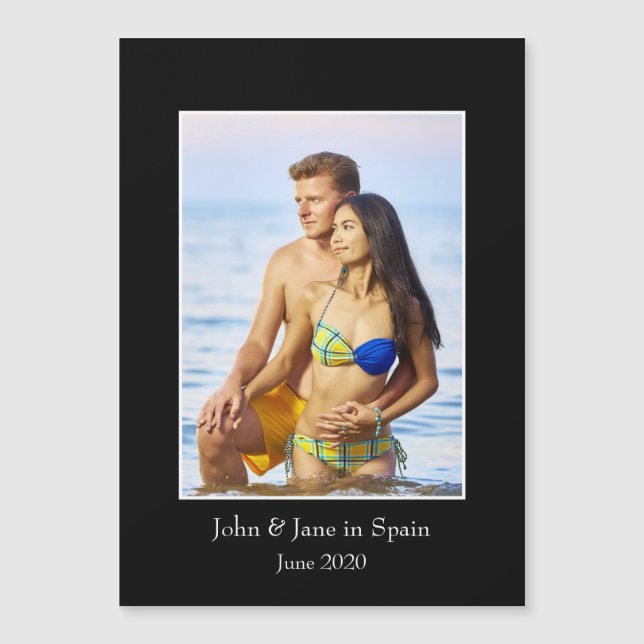 Photograph Frame, Custom Photo – Magnetic Card (Front)