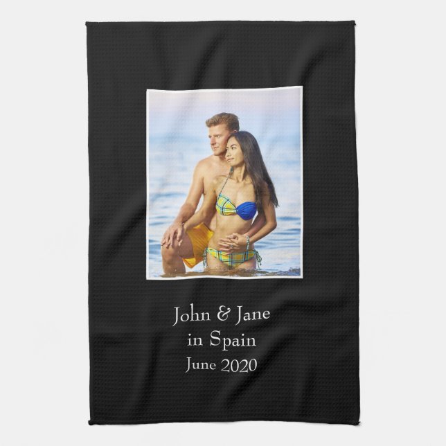 Photograph Frame, Custom Photo – Personalized Kitchen Towel (Vertical)