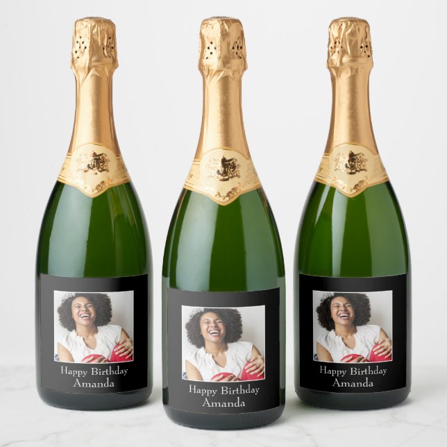 Photograph Frame, Custom Photo – Personalized Sparkling Wine Label (Bottles)