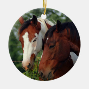 Photograph Horse Ceramic Ornament