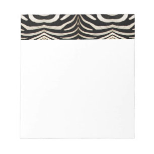 Photograph of a real Zebra's Fur Notepad