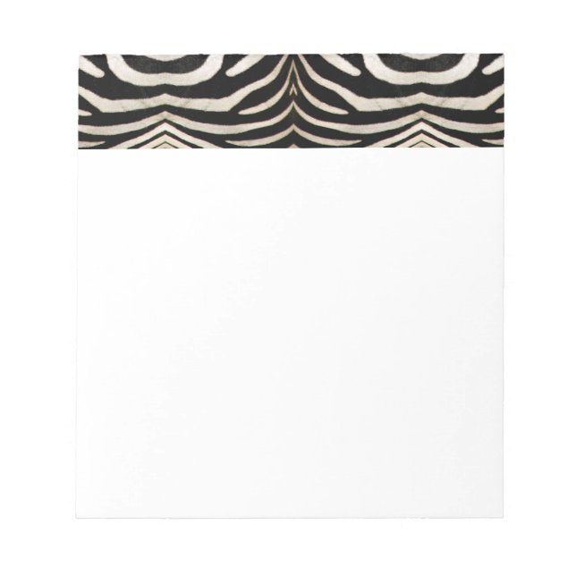 Photograph of a real Zebra's Fur Notepad (Front)