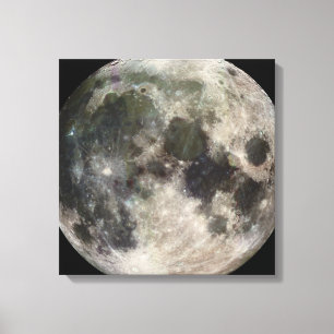 Photograph of Full moon Canvas Print