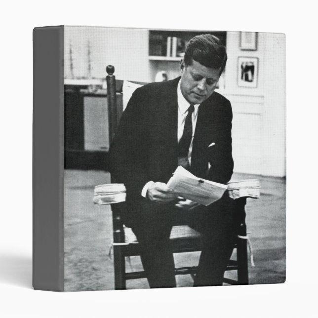 Photograph of John F. Kennedy 2 Binder (Front/Spine)