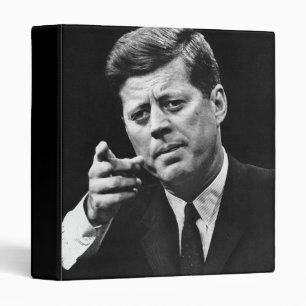 Photograph of John F. Kennedy 3 Binder