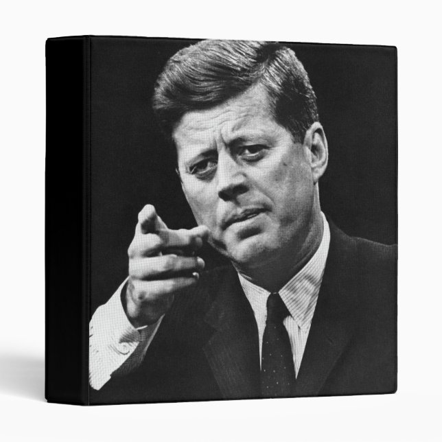 Photograph of John F. Kennedy 3 Binder (Front/Spine)
