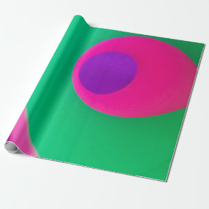 Photograph of optical illusion wrapping paper
