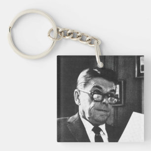 Photograph of Ronald Reagan Keychain