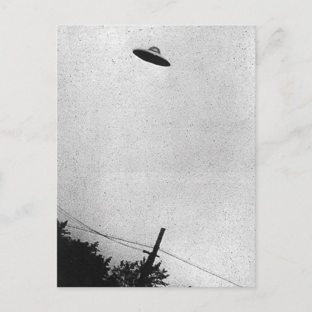 Photograph of UFO over Passaic, New Jersey 1952 Postcard (Front)