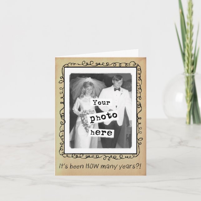 Photograph Template Wedding Anniversary Congrats (Front)