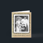 Photograph Template Wedding Anniversary Congrats<br><div class="desc">Vintage aged paper style card template for a wedding photo or other treasured photograph of the happy couple. Fun template with curly loopy border and the words “it’s been HOW many years?!” A fun milestone anniversary card with your nostalgic photo. Great for a bride and groom celebrating their 30th, 40th,...</div>