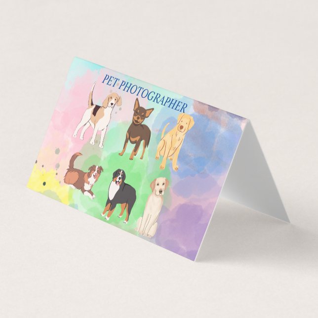 Photographe animal Groomer chic Carte de visite (Devant)