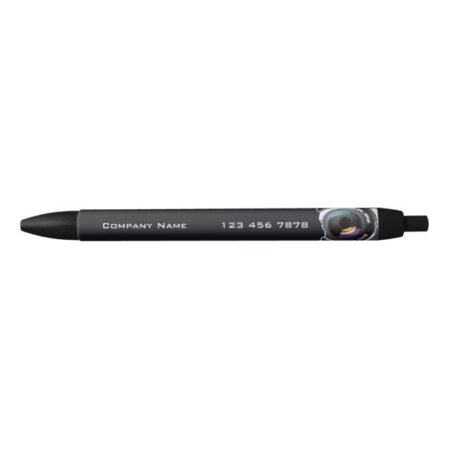 Photographe Black & White  Promotional Black Ink Pen (Front)