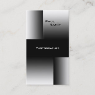Photographe blanc noir de BW 7 de carte de visite