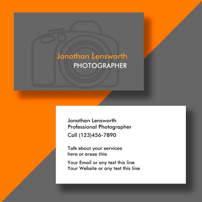 Photographe Carte de visite (Créateur téléchargé)