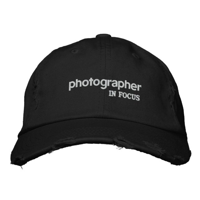 Photographe En Casquette Focus (Devant)