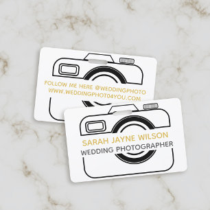 Photographe Mariage de l'icône de caméra Badge d'e