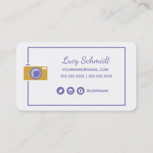 Photographe Paparazzi Carte de visite