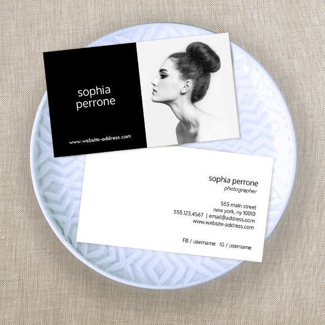 Photographe professionnel moderne Carte photo (Créateur téléchargé)