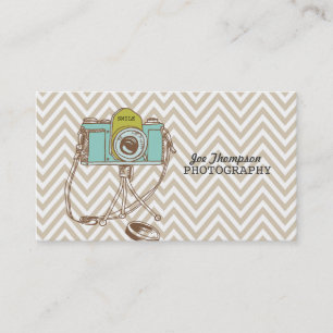 Photographe vintage Chevron Cartes de visite