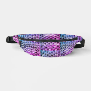 Photographed braid, abstract and interesting grey  fanny pack