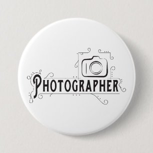 Photographer 3 Inch Round Button