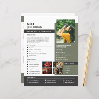 Photographer About Me Page