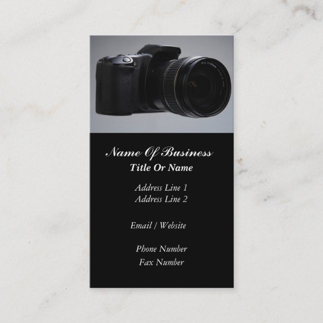 Photographer Business Card (Front)