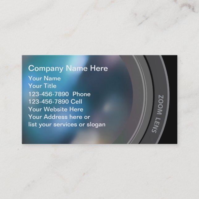 Photographer Business Cards (Front)