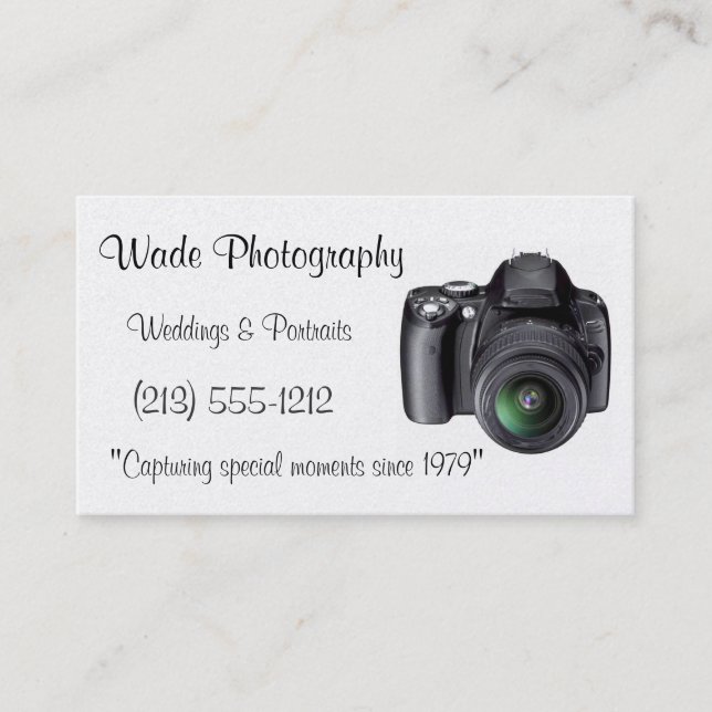 Photographer Business Cards (Front)
