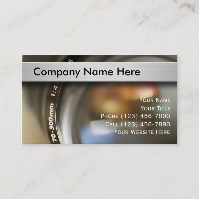 Photographer Business Cards (Front)