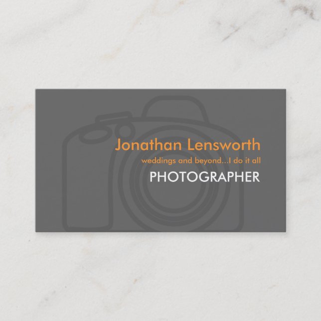 Photographer Business Cards (Front)