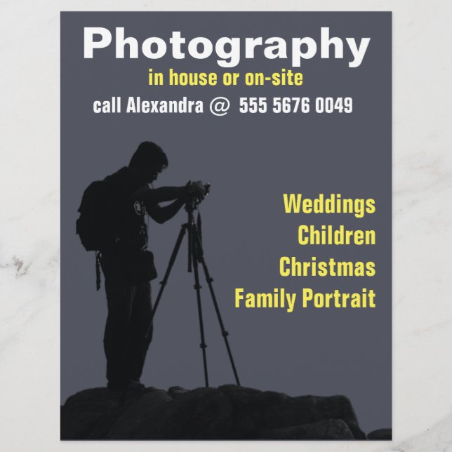Photographer Business Photos Trustworthy Flyer (Front)