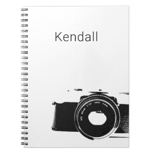 Photographer camera graphic Personalized Notebook