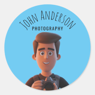 Photographer Classic Round Sticker