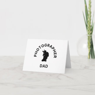 Photographer Dad Thank You Card