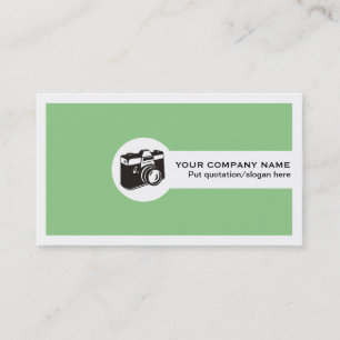 Photographer feminine business cards-sage green business card