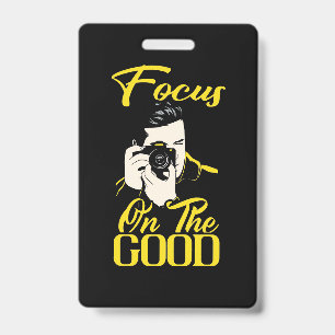 Photographer Focus On The Good Badge