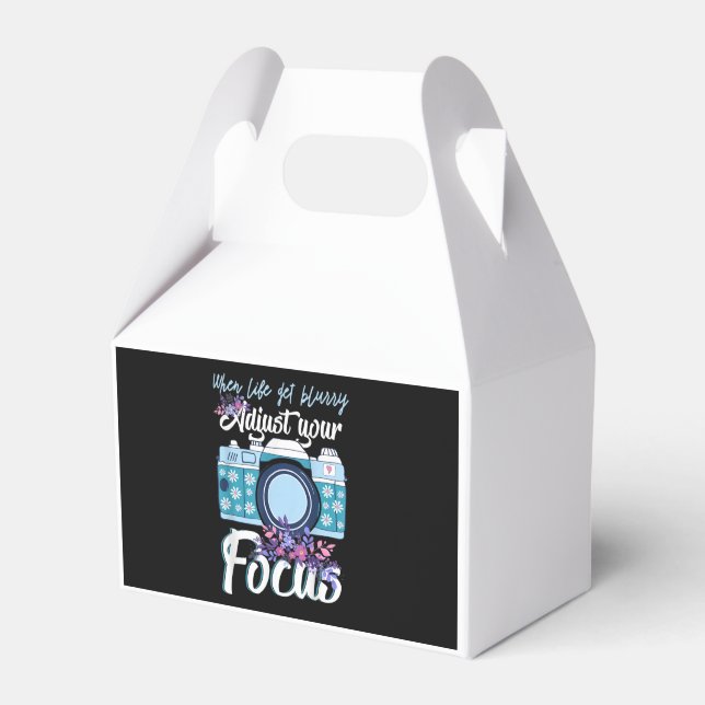 Photographer Gift - Camera Photography Favor Box (Front Side)