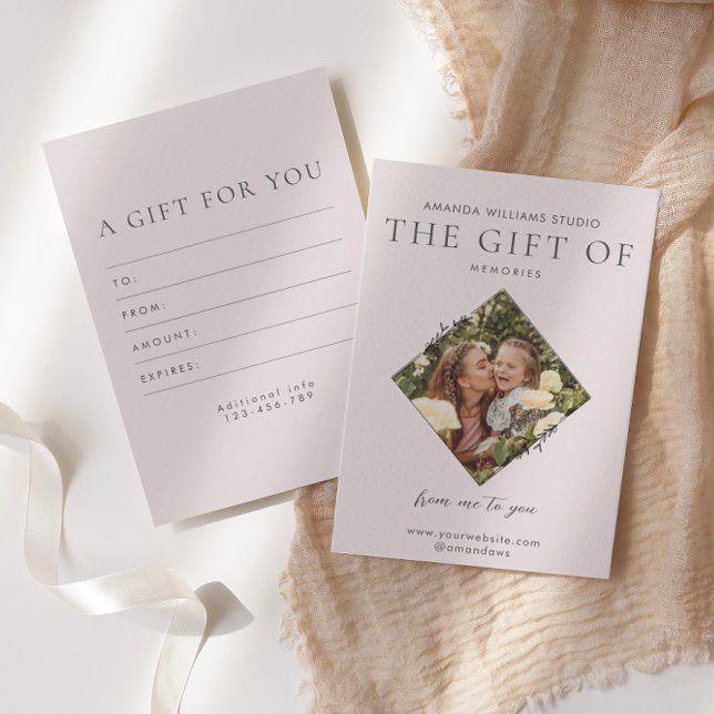 Photographer Gift Card Certificates (Creator Uploaded)