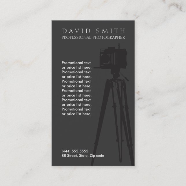 Photographer ı business card (Front)