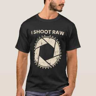 Photographer I Shoot Raw Camera Bezel T-Shirt