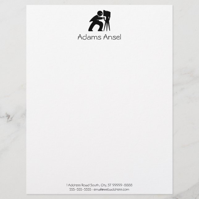 Photographer Letterhead (Front)