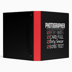 Photographer Life - Funny Photography Checklist Binder