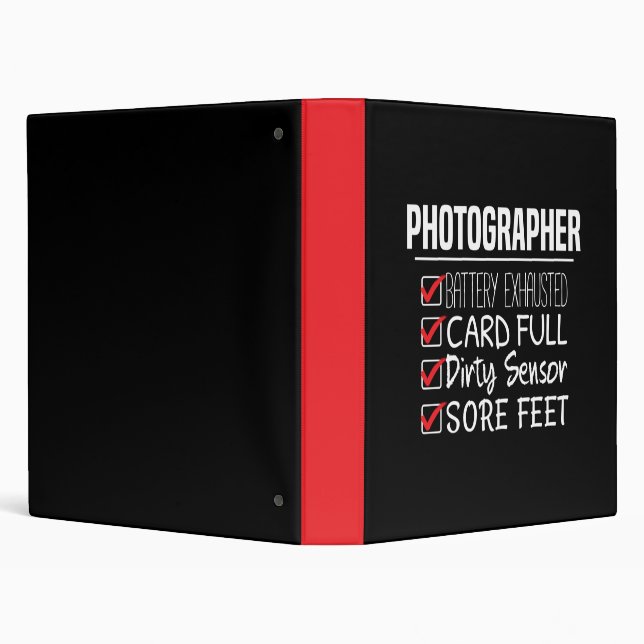Photographer Life - Funny Photography Checklist Binder (Background)