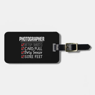 Photographer Life - Funny Photography Checklist Luggage Tag