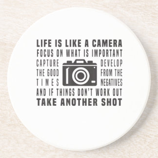 Photographer Life Is Like A Camera Photography Coaster