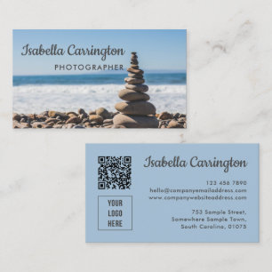 Photographer Logo Photo QR Code Business Card