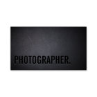 Photographer Minimalist Bold Text Photography
