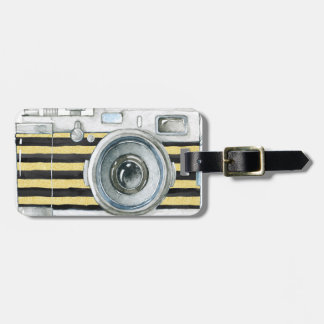 Photographer on Duty vintage camera design Luggage Tag